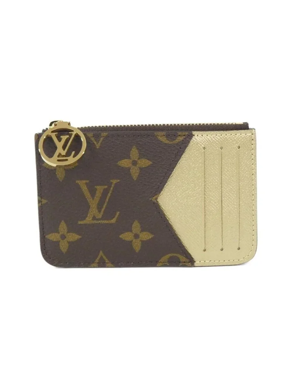 Louis Vuitton Taiga Llama Card Case Holder Romy Coin &